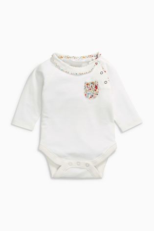 Ecru Stripe Bodysuits Two Pack (0mths-2yrs)